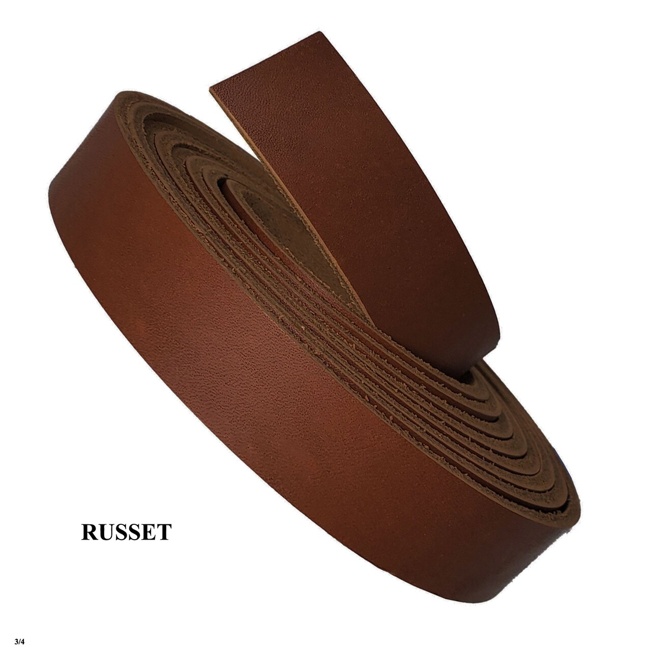 3/4 Inch Leather Strips Latigo 6-7oz (2.4 - 2.8 mm) up to 96" Long - Belts - Collars - Leashes - Purse Straps - Guitar Straps - Hat Bands